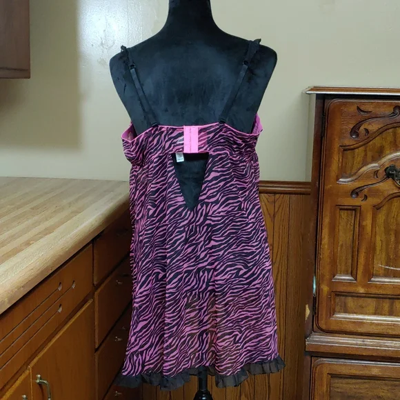 Indulgence Animal Print Bra Top Nightie 2X/40 NWOT - Picture 5 of 14
